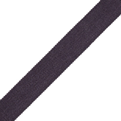 1" French Grosgrain Ribbon Trim by Samuel & Sons in Granite