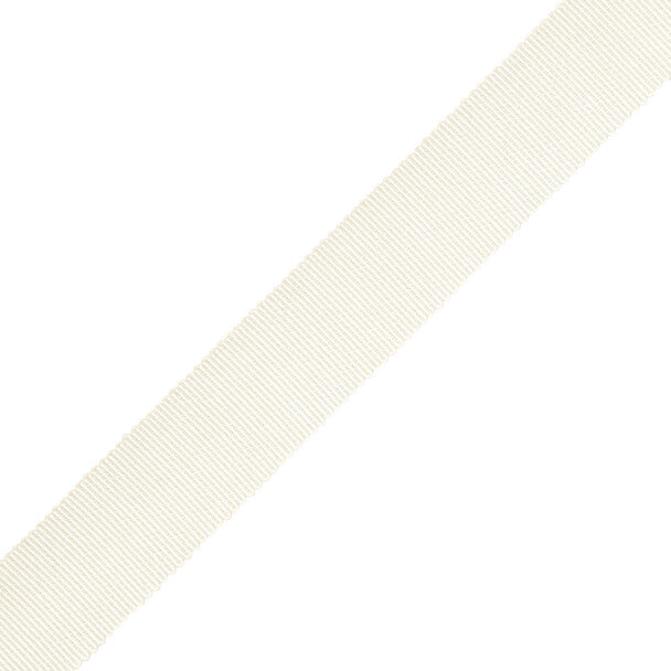 1" French Grosgrain Ribbon Trim by Samuel & Sons in Pearl