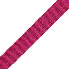 1" French Grosgrain Ribbon Trim by Samuel & Sons in Fuchsia
