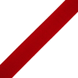 1" French Grosgrain Ribbon Trim by Samuel & Sons in Crimson