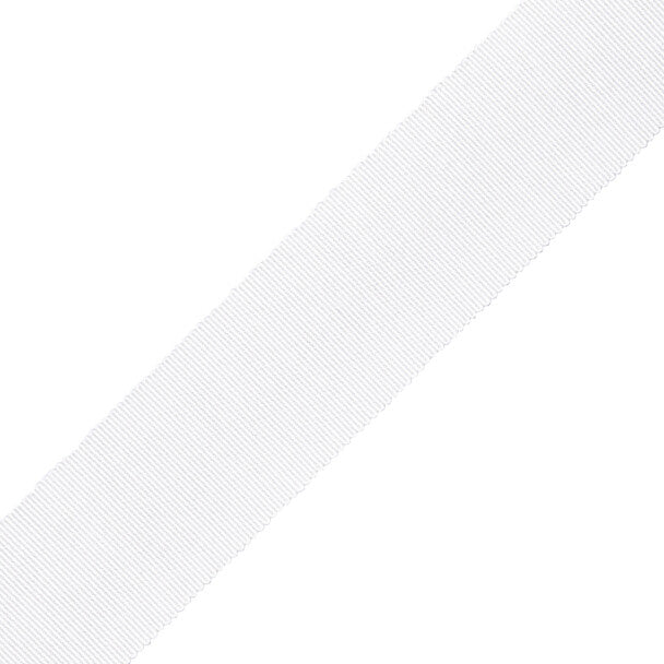 1.5" French Grosgrain Ribbon Trim by Samuel & Sons in White