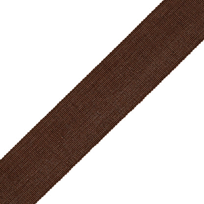 1.5" French Grosgrain Ribbon Trim by Samuel & Sons in Chocolate