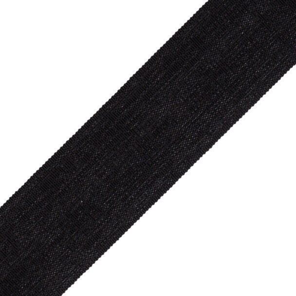 2" French Grosgrain Ribbon Trim by Samuel & Sons in Black