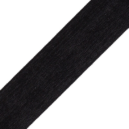 2" French Grosgrain Ribbon Trim by Samuel & Sons in Black