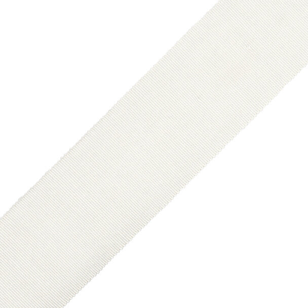 2" French Grosgrain Ribbon Trim by Samuel & Sons in Off White