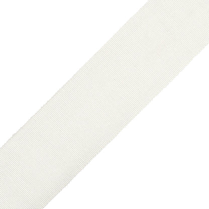 2" French Grosgrain Ribbon Trim by Samuel & Sons in Off White