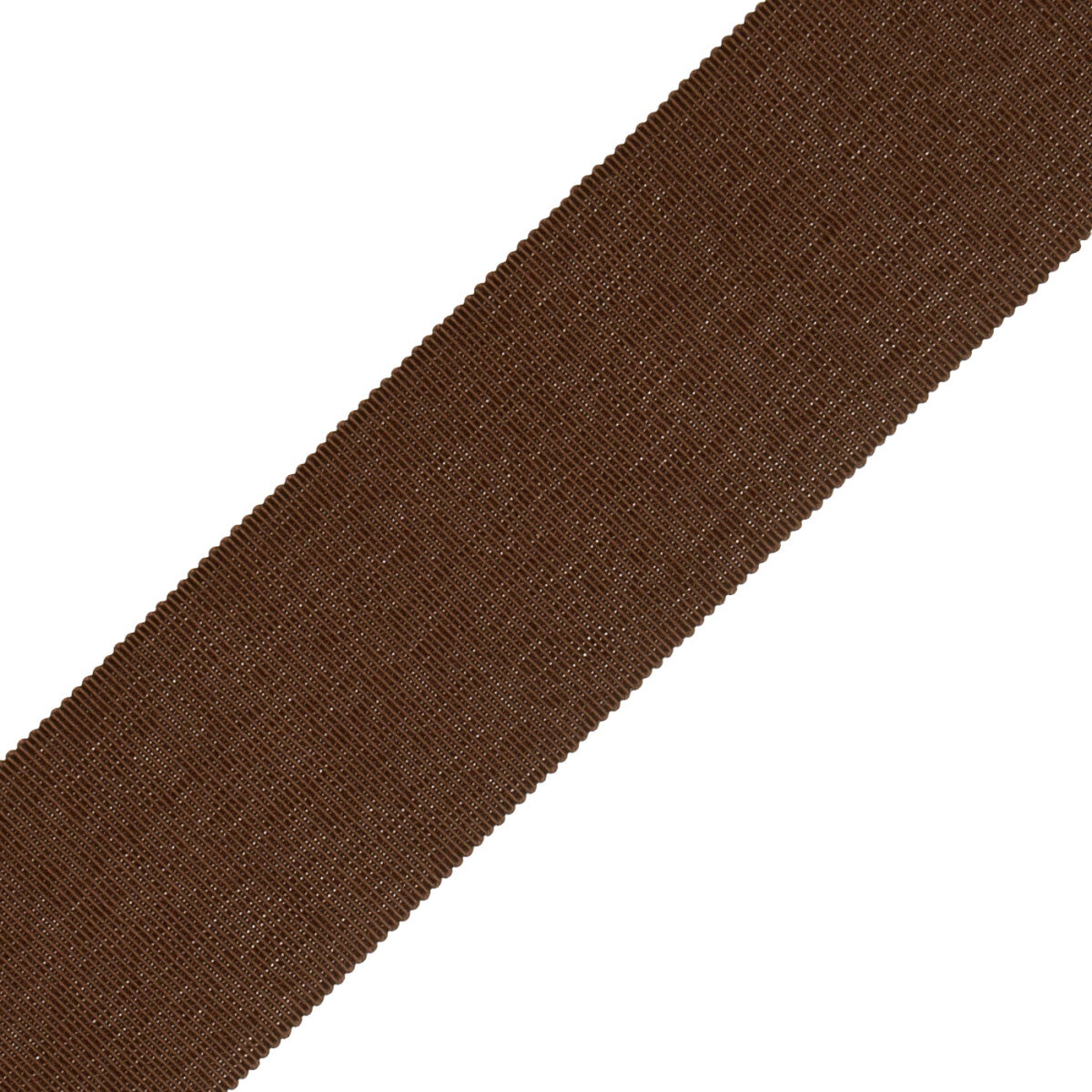 2" French Grosgrain Ribbon Trim by Samuel & Sons in Chocolate
