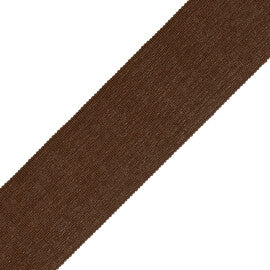 2" French Grosgrain Ribbon Trim by Samuel & Sons in Chocolate
