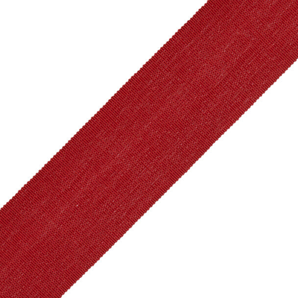 2" French Grosgrain Ribbon Trim by Samuel & Sons in Scarlet