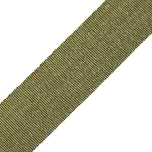 2" French Grosgrain Ribbon Trim by Samuel & Sons in Ivy