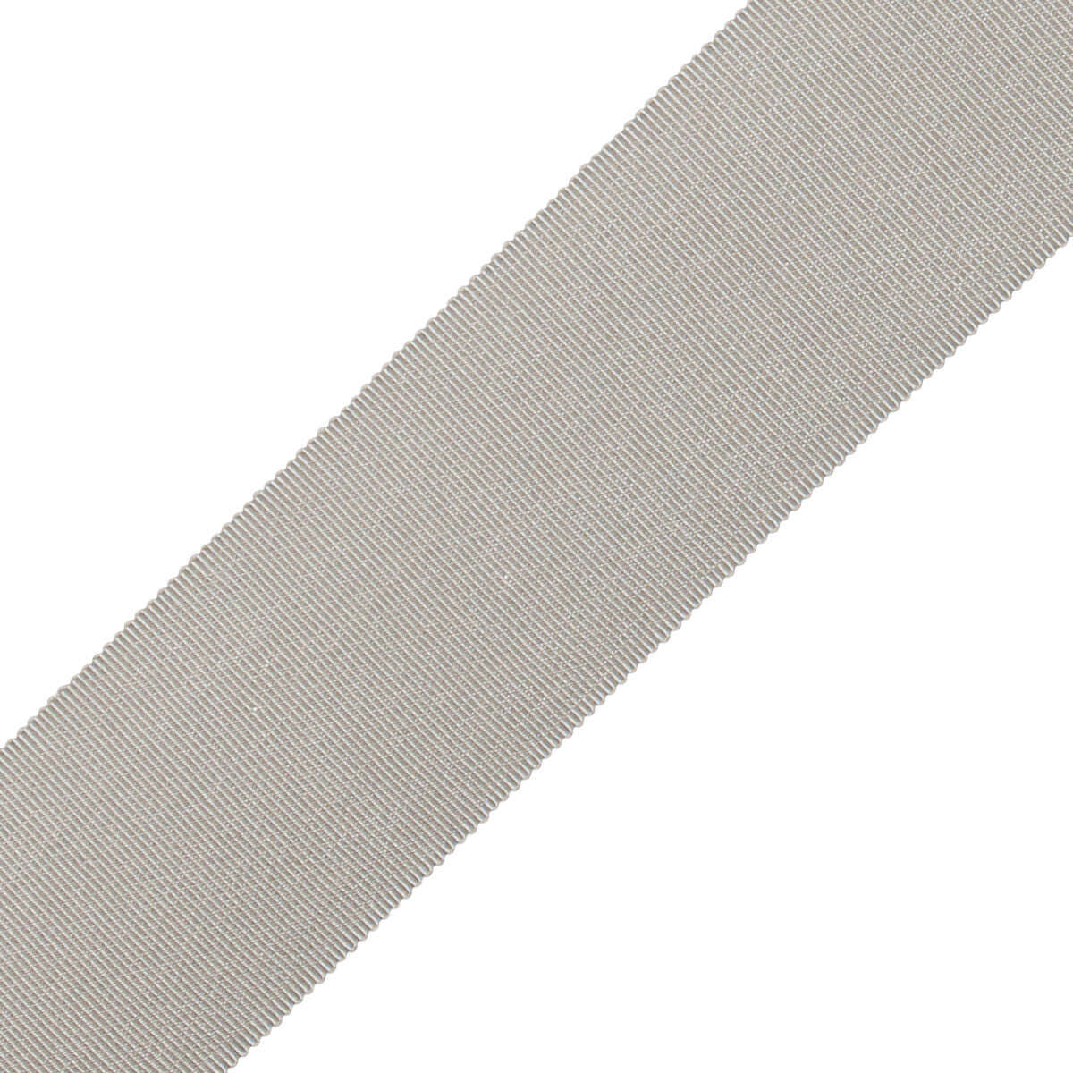 2" French Grosgrain Ribbon Trim by Samuel & Sons in Steel