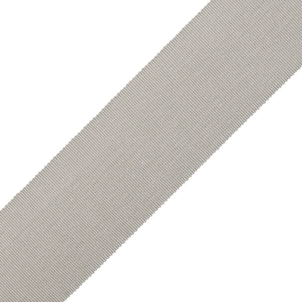 2" French Grosgrain Ribbon Trim by Samuel & Sons in Steel