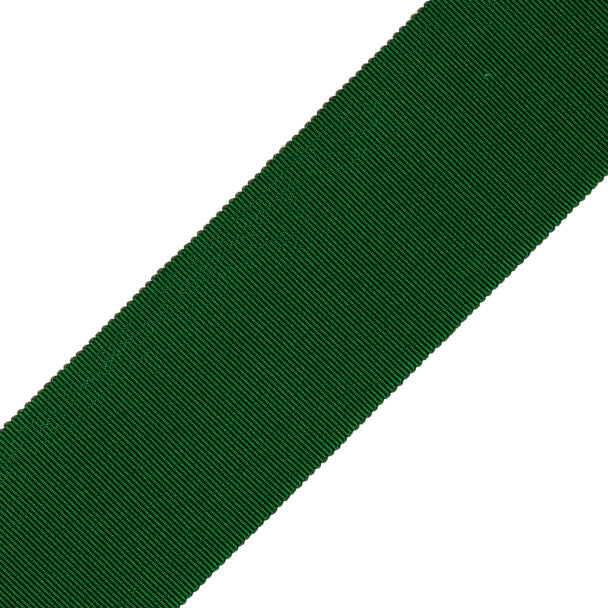 2" French Grosgrain Ribbon Trim by Samuel & Sons in Forest Green