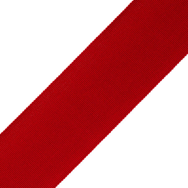 2" French Grosgrain Ribbon Trim by Samuel & Sons in Crimson