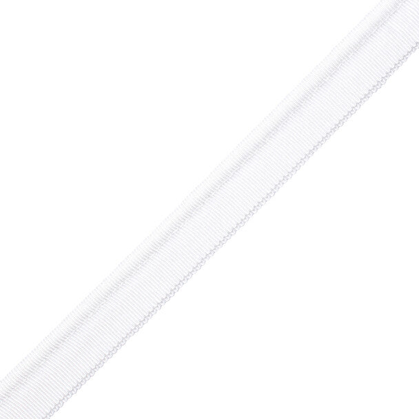 1/4" French Grosgrain Piping Trim by Samuel & Sons in White