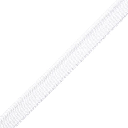 1/4" French Grosgrain Piping Trim by Samuel & Sons in White