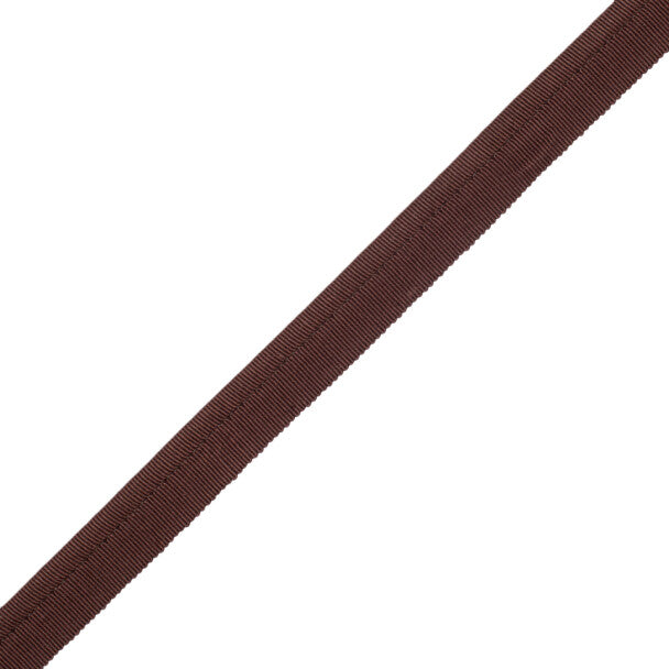1/4" French Grosgrain Piping Trim by Samuel & Sons in Chocolate