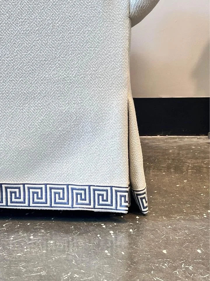 Navy Trim Sofa