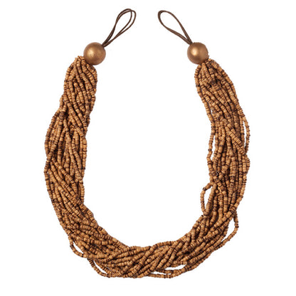 Martinique Round Beaded Holdback by Samuel & Sons in Bark