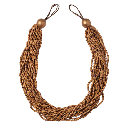 Martinique Round Beaded Holdback by Samuel & Sons in Bark