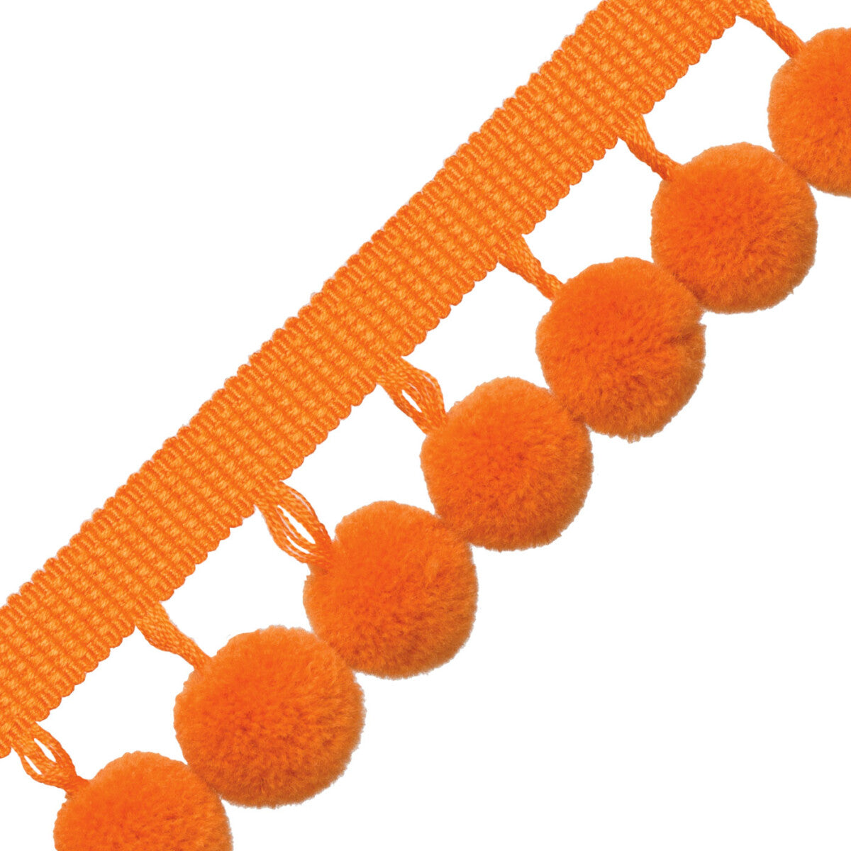 Dolce Pom Pom Fringe Trim by Samuel & Sons in Orange Float