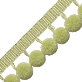 Dolce Pom Pom Fringe Trim by Samuel & Sons in Key Lime Pie