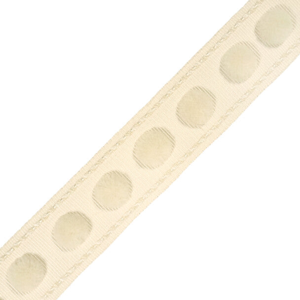 1.4" Dolce Pom Pom Border Trim by Samuel & Sons in Piña Colada