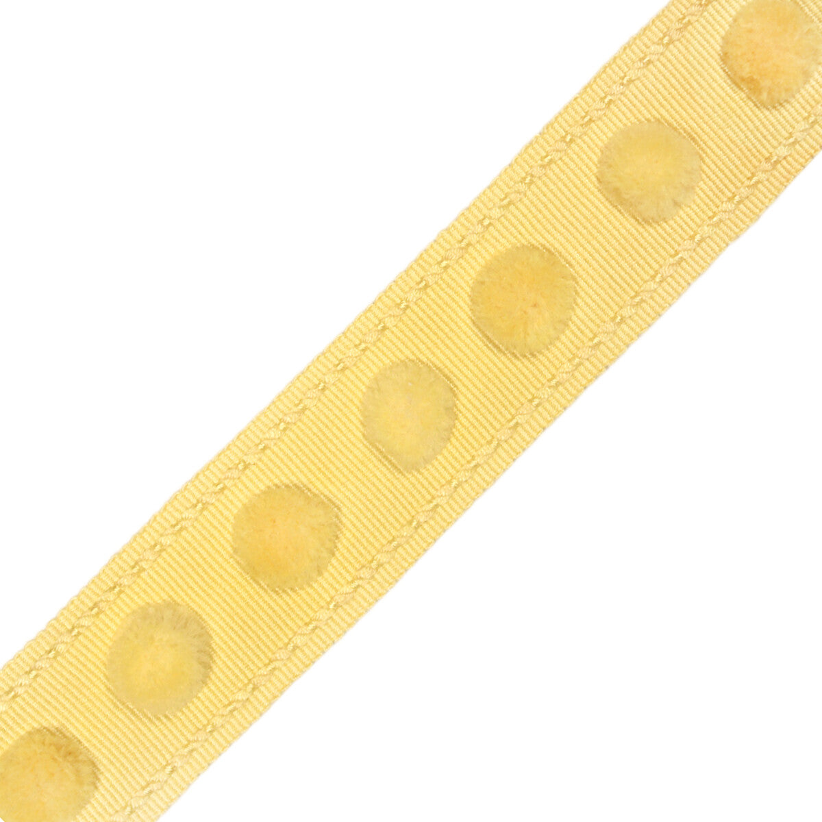 1.4" Dolce Pom Pom Border Trim by Samuel & Sons in Banana Split