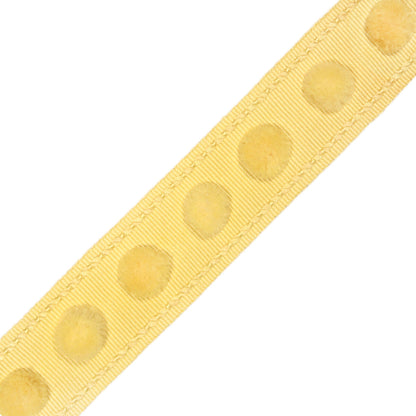 1.4" Dolce Pom Pom Border Trim by Samuel & Sons in Banana Split