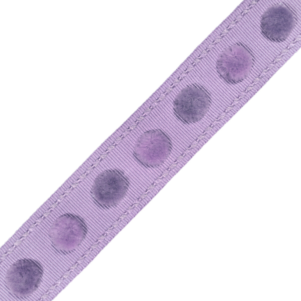 1.4" Dolce Pom Pom Border Trim by Samuel & Sons in Sugarplum