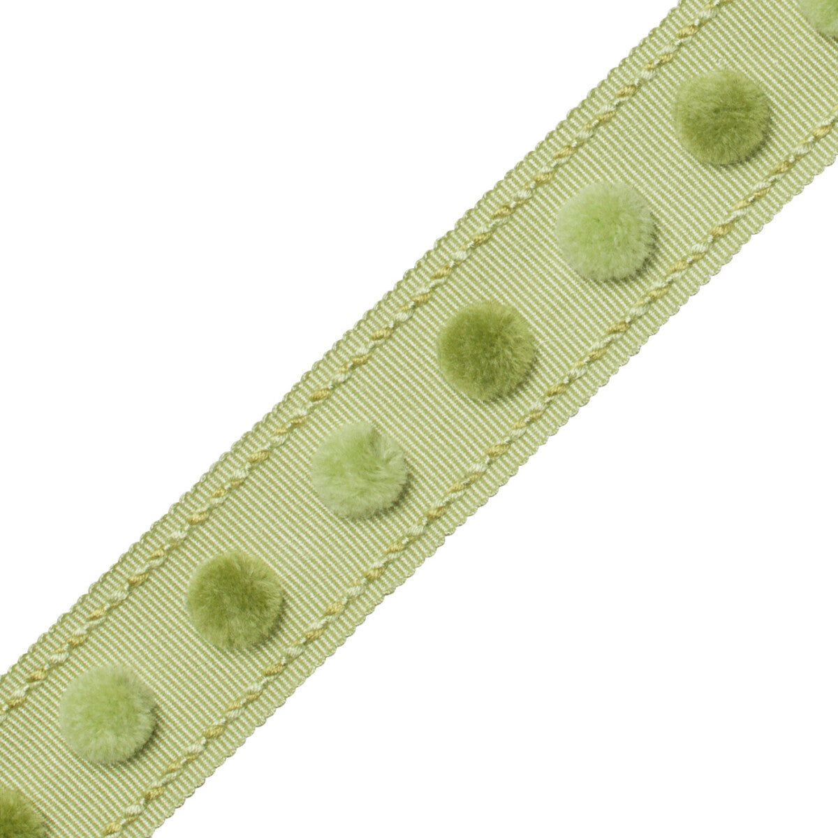 1.4" Dolce Pom Pom Border Trim by Samuel & Sons in Key Lime Pie