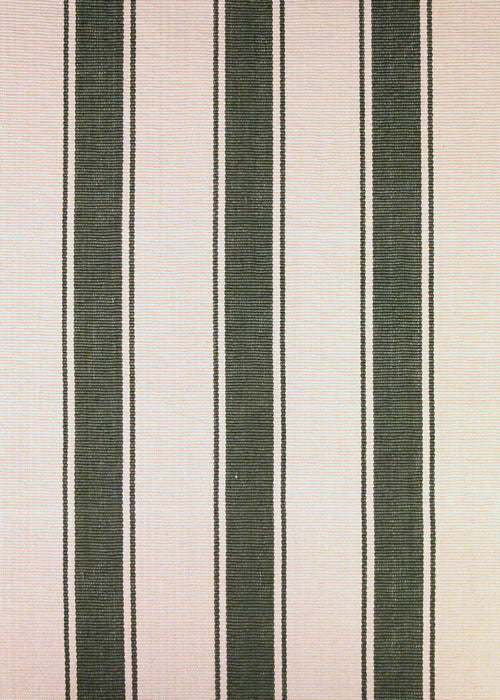 Pont Stripe Fabric by Classic Cloth in Forest Green