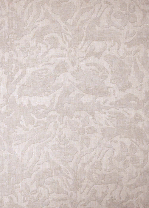 Antelope & Flower Fabric by Rose Cumming in Taupe