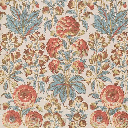 Isle Flower Wallpaper by Jasper in Blue Coral