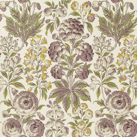 Isle Flower Wallpaper by Jasper in Aubergine