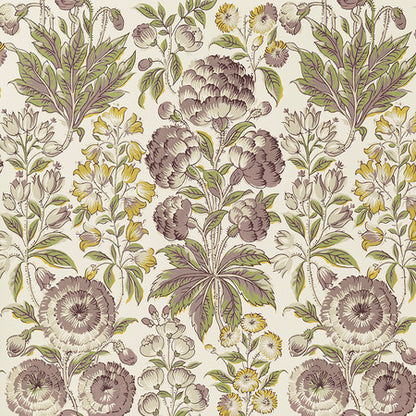 Isle Flower Wallpaper by Jasper in Aubergine