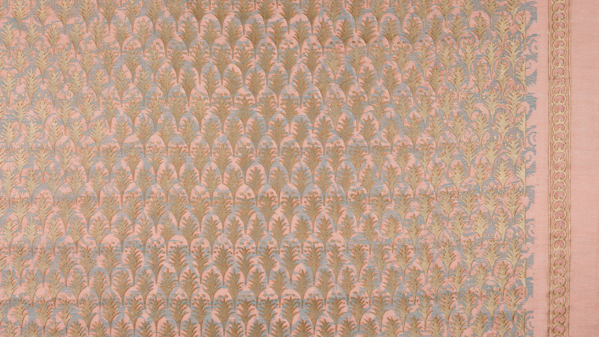 Piumette Pink, aquamarine & gold