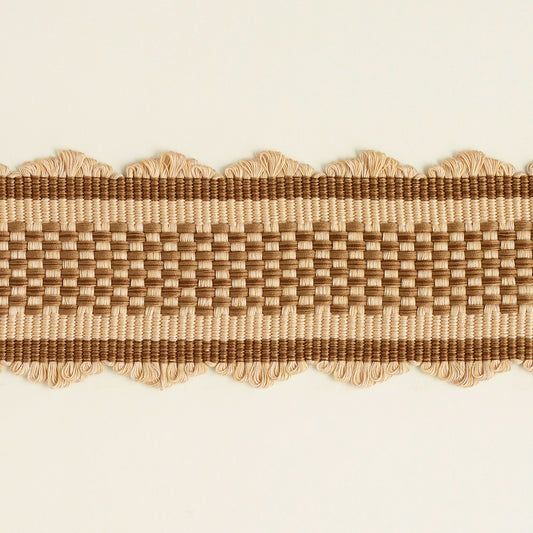 506 Check Braid Trim by George Spencer Designs in Manilla 2 Colour