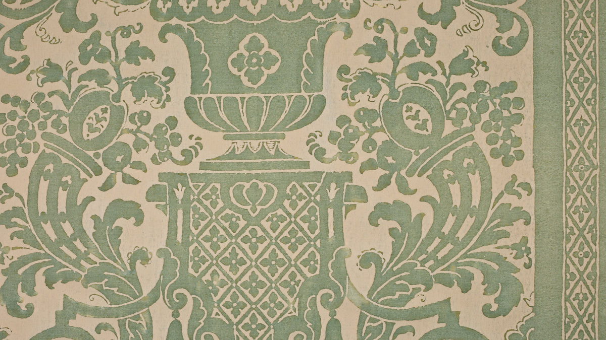 Carnavalet Celadon green & beige