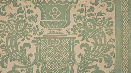 Carnavalet Celadon green & beige