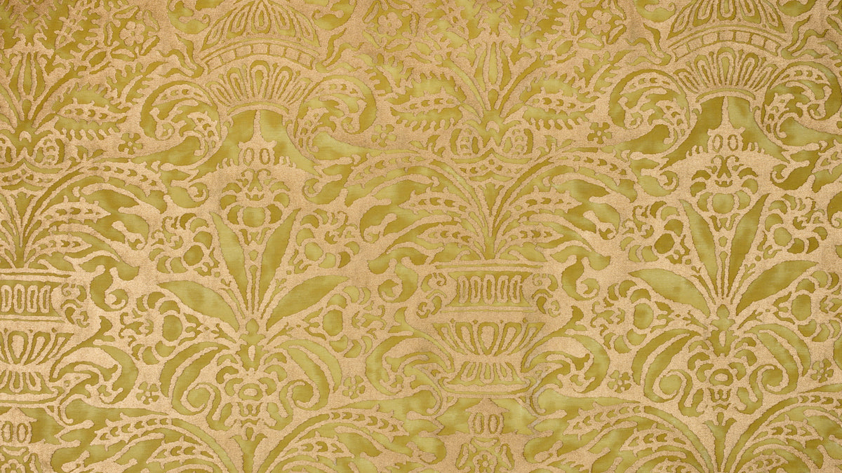 Campanelle Seafoam green & silvery gold