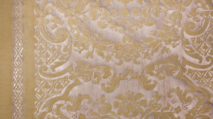 Carnavalet Avocado green & silvery gold