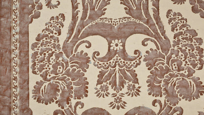 Glicine Rust & blue on parchment texture