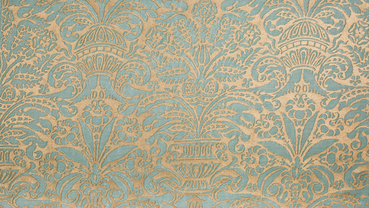 Campanelle Aquamarine & silvery gold