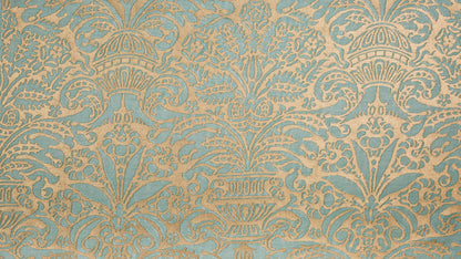 Campanelle Aquamarine & silvery gold