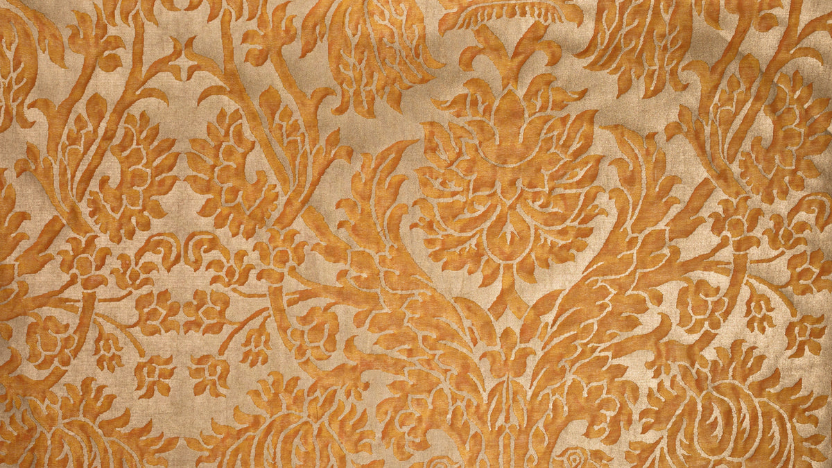Barberini Burnt apricot & silvery gold