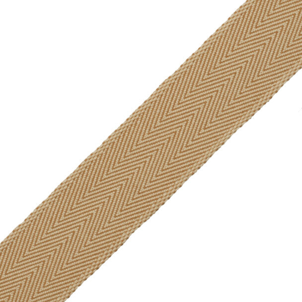 1.5" Printemps Chevron Border Trim by Samuel & Sons in Bronze