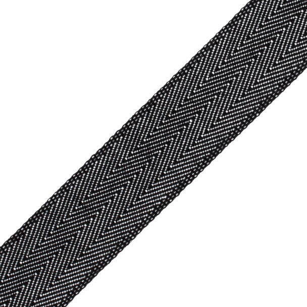 1.5" Printemps Chevron Border Trim by Samuel & Sons in Zebra