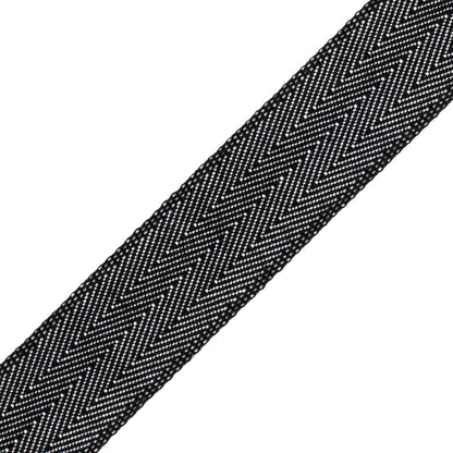 1.5" Printemps Chevron Border Trim by Samuel & Sons in Zebra