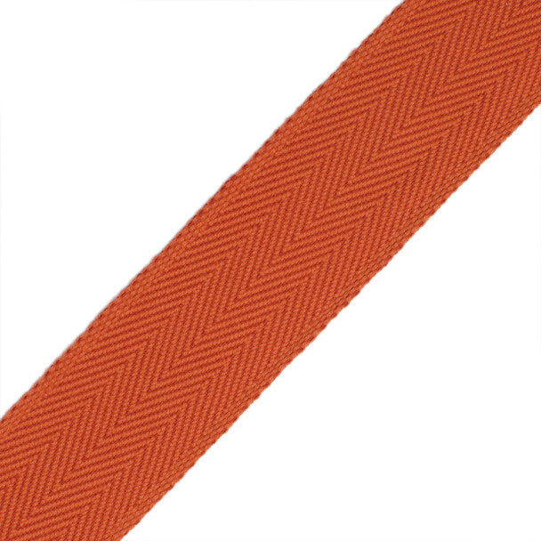 1.5" Printemps Chevron Border Trim by Samuel & Sons in Terracotta